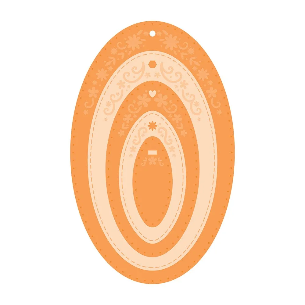 Tonic Studios - Opulent Oval Layering Tag Die Set - 4153E