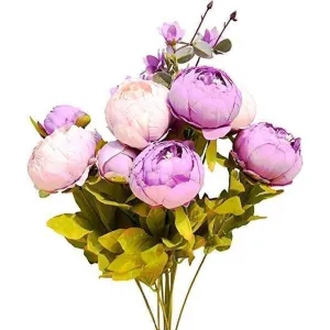 UBL Peony Rose 4HD Purple 30cm Flowers