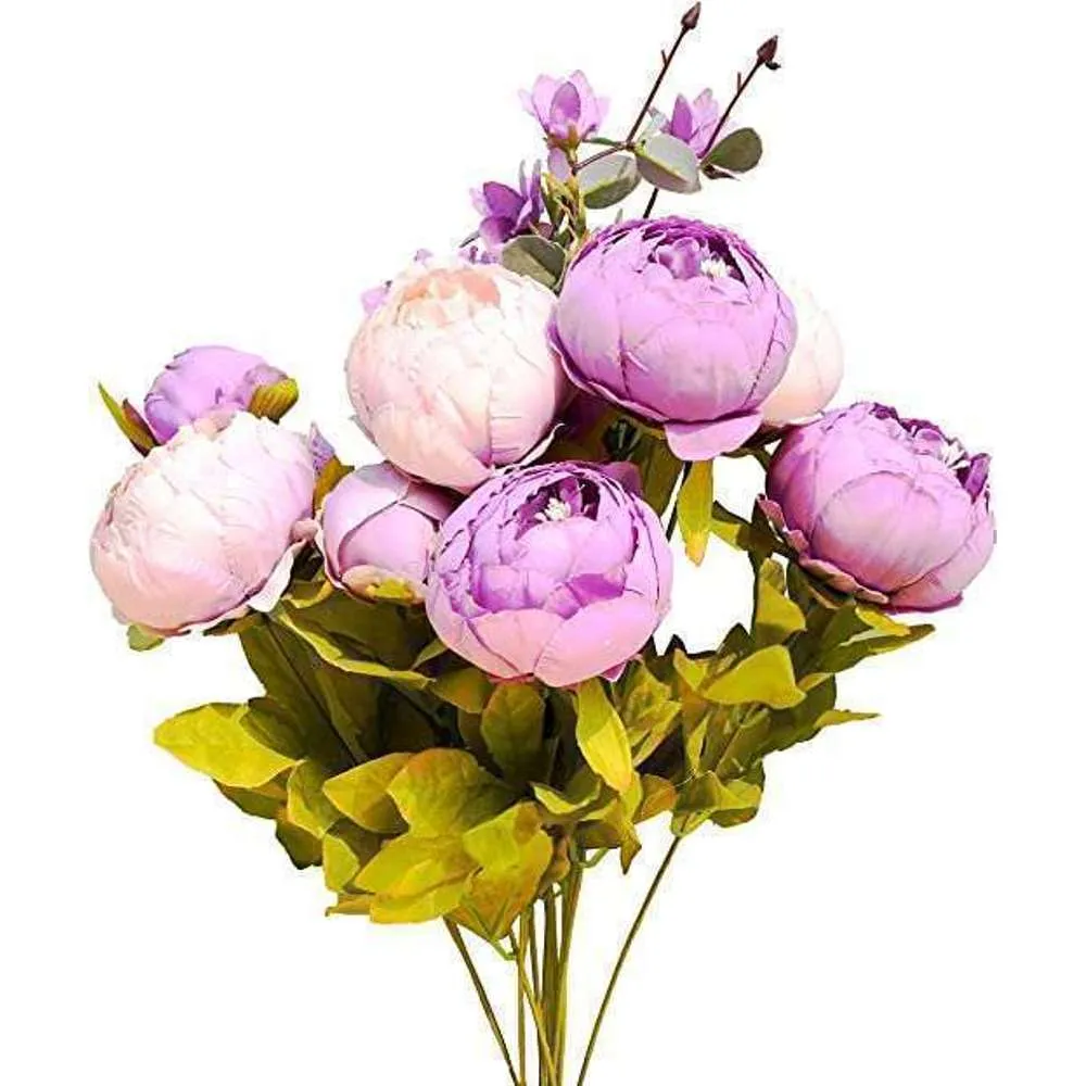 UBL Peony Rose 4HD Purple 30cm Flowers