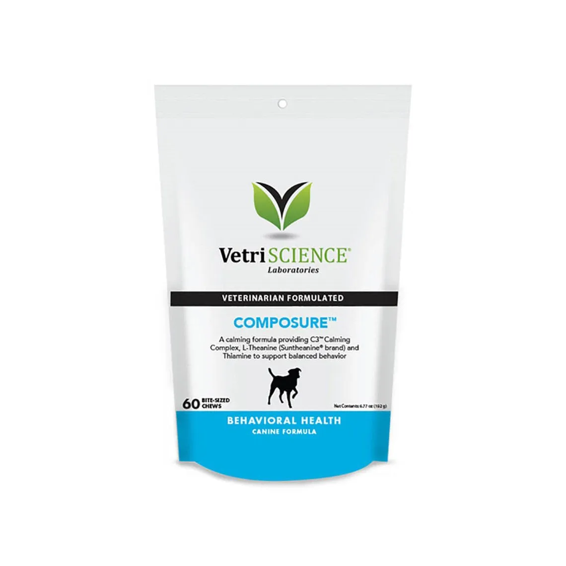 VetriScience Composure Dog Supplement Calming Chews